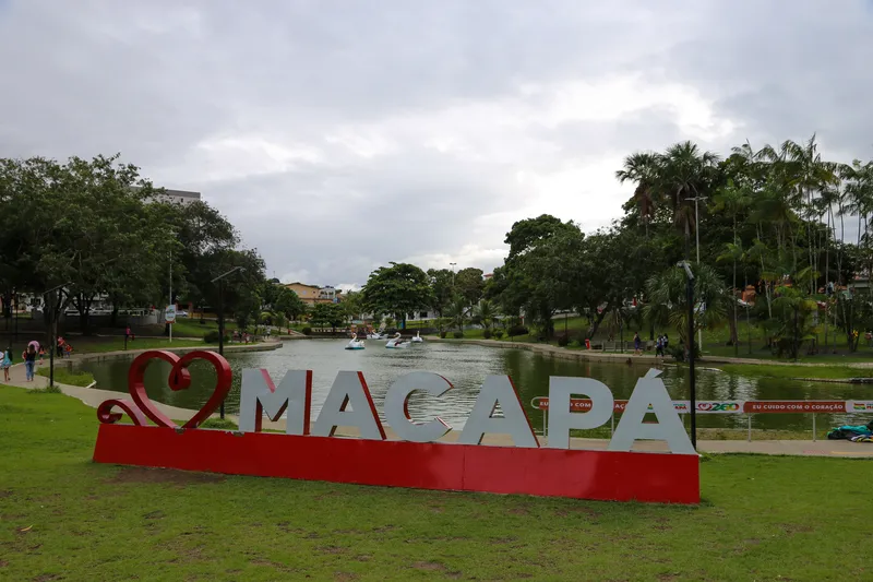 Praça Floriano Peixoto, em Macapá.