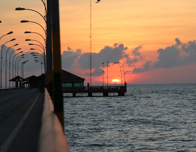 Muelle Eliezer Levy sobre el río Amazonas, en Macapá.